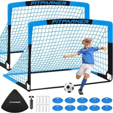 Kids Soccer Goals for Backyard Set 2 Pack Pop Up Nets