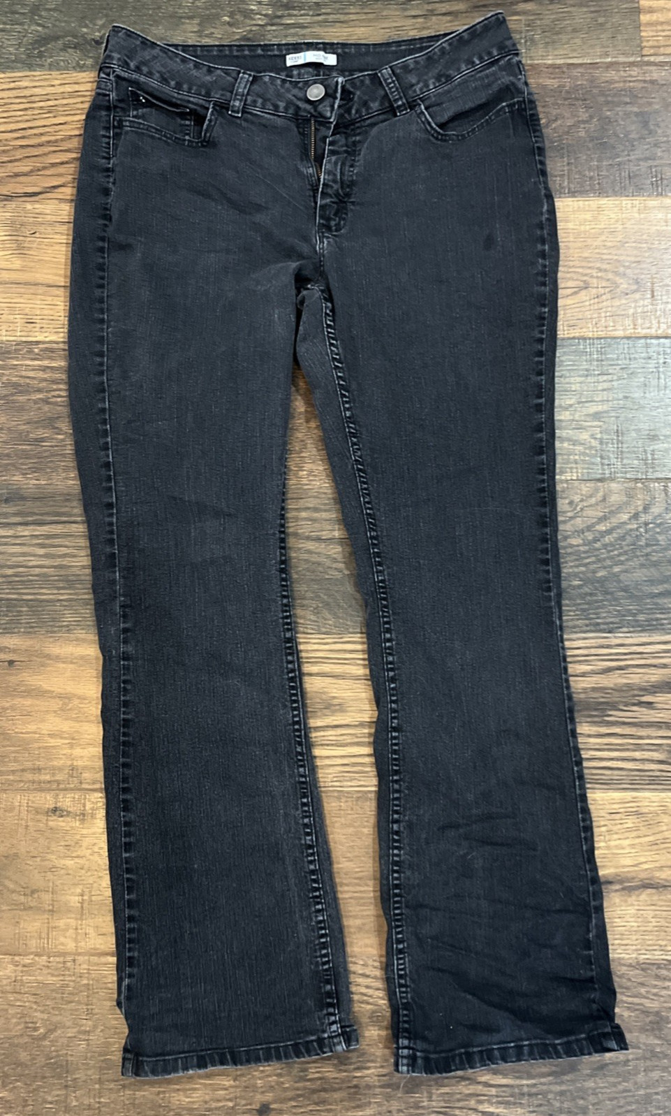 Riders by Lee Women’s 14 Stretch Mid-Rise Bootcut Black Jeans