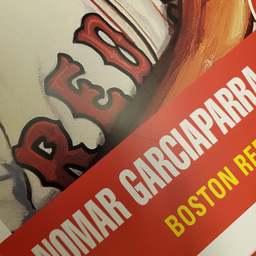Boston Red Sox Bill Purdom Lithograph Signed Nomar Garciaparra 28x20 Inches RARE - Picture 8 of 14