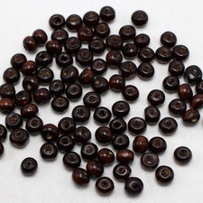 500 Brown 6mm 1/4" Round Wood Beads Wooden beads Bracelet Making Beads
