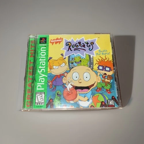 Rugrats: Search for Reptar (PS1, 1998) *CIB w/ Reg Card, Tested