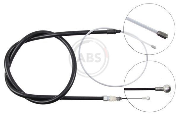 A.B.S. Bremsseil Seilzug Feststellbremse K19056 FüR Peugeot SW 407 Hdi 110 16V-image