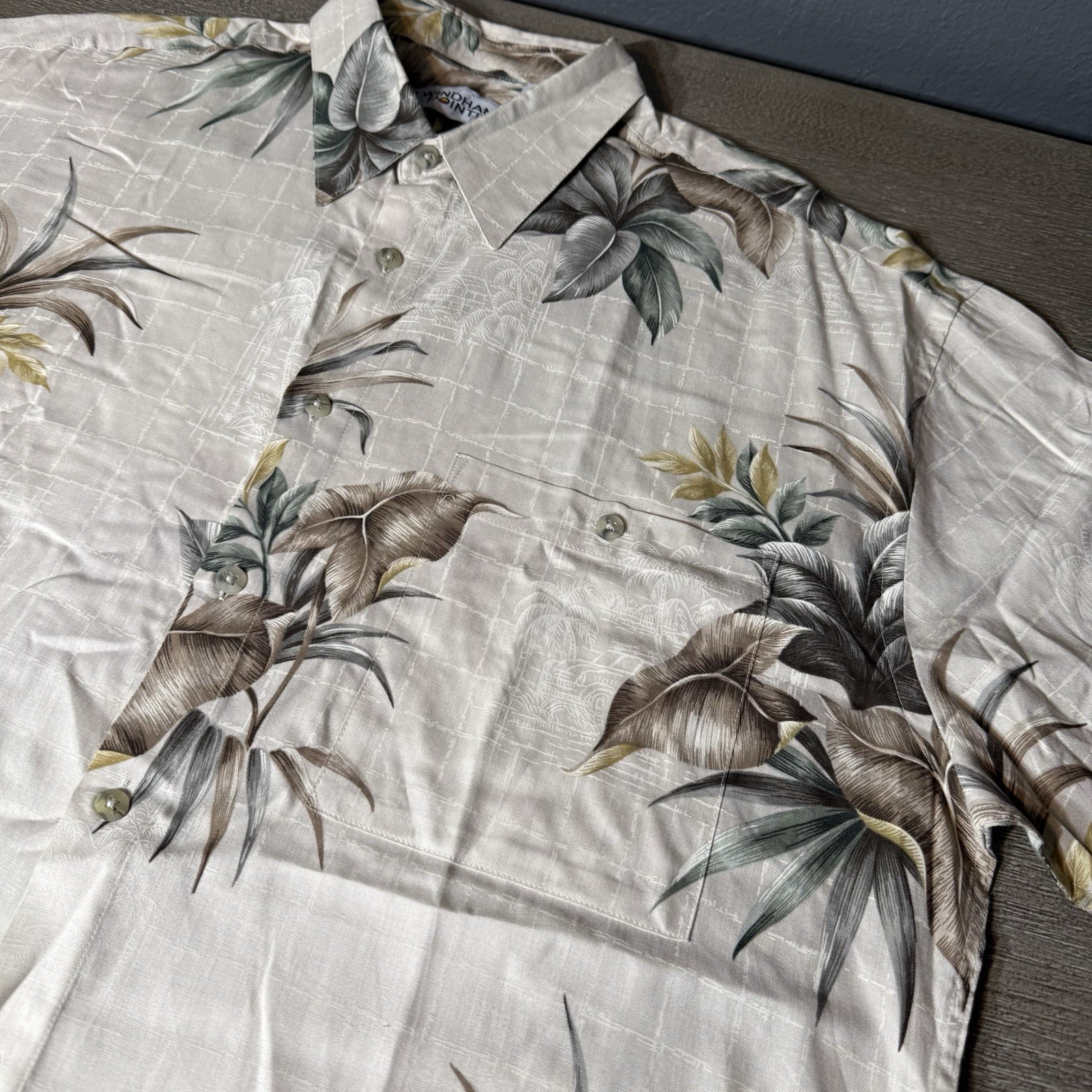 Windham Pointe Mens Large Button Up Hawaiian Shir… - image 2
