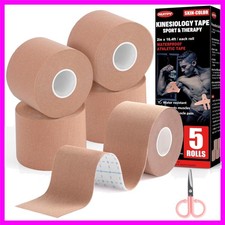 5 Roll Kinesiology Tape Athletic Muscle Support Sport Elastic Physio Therapeutic