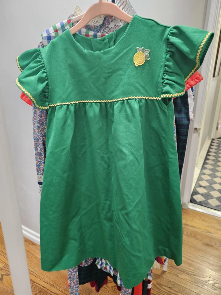 Vintage Huge Lot Kids Girls Dresses Mix Sizes Bundle 7 To 10 Years Mod 60s- 90s - Image 2 of 4