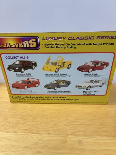 Mega Movers Luxury Classics BMW 500SL, 1:24 Scale Diecast Boxed, Gray Pre Owned - Picture 5 of 6