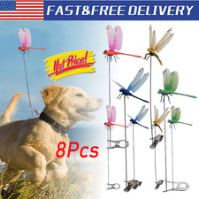 8Pcs Indoor Outdoor Fake Dragonfly Rod Clip, Dragonfly Clip Bug Repellent, 3D