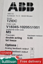 V18345-1020551001 NEW ABB V183451020551001 Valve Positioner