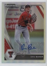 2021 Panini Prizm Draft Picks Silver Prizm Auto Dru Baker #PDP130 Auto my8