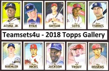 2018 Topps Gallery Artist Proofs * Set Break * Pick a Card * Front & Back Scan