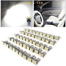 50x Super White T10 Wedge 9-SMD Interior LED Light Bulbs W5W 194 168 2825 158