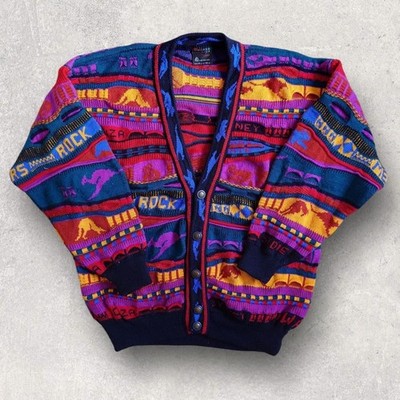 Emaroo Australia Damen-Cardigan 100 % Wolle Coogi-Stil Pullover, UK14