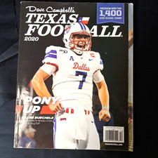 2020 Dave Campbell's Texas Football Magazine -Features Shane Buechele