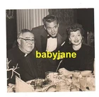 LUCILLE BALL DESI ARNAZ ORIGINAL 5.75X6 PHOTO 1960's CANDID DINING W/ A PRIEST