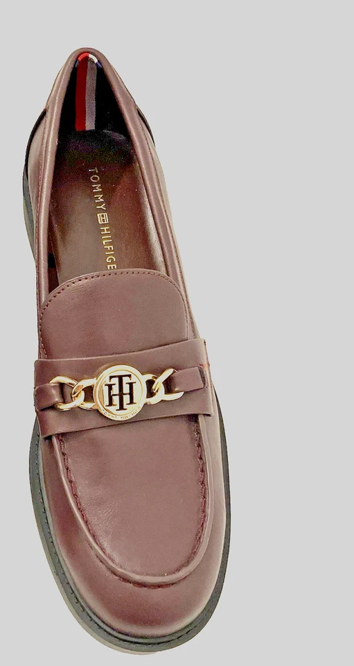 Женские мокасины Tommy Hilfiger Twterina 353 / размер 10 М без шнуровки / бордовые - Изображение 2 из 4