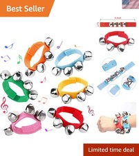 6 PCS Percussion Instruments, Wrist Bells Jingle Bells Musical Rhythm Toys