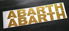 2x Abarth Fiat 500 door decals Stickers size 370mm x 51mm  Most Colours