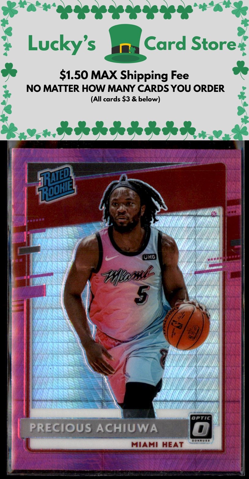 2020-21 Donruss Optic #170 Precious Achiuwa Hyper Pink Rookie