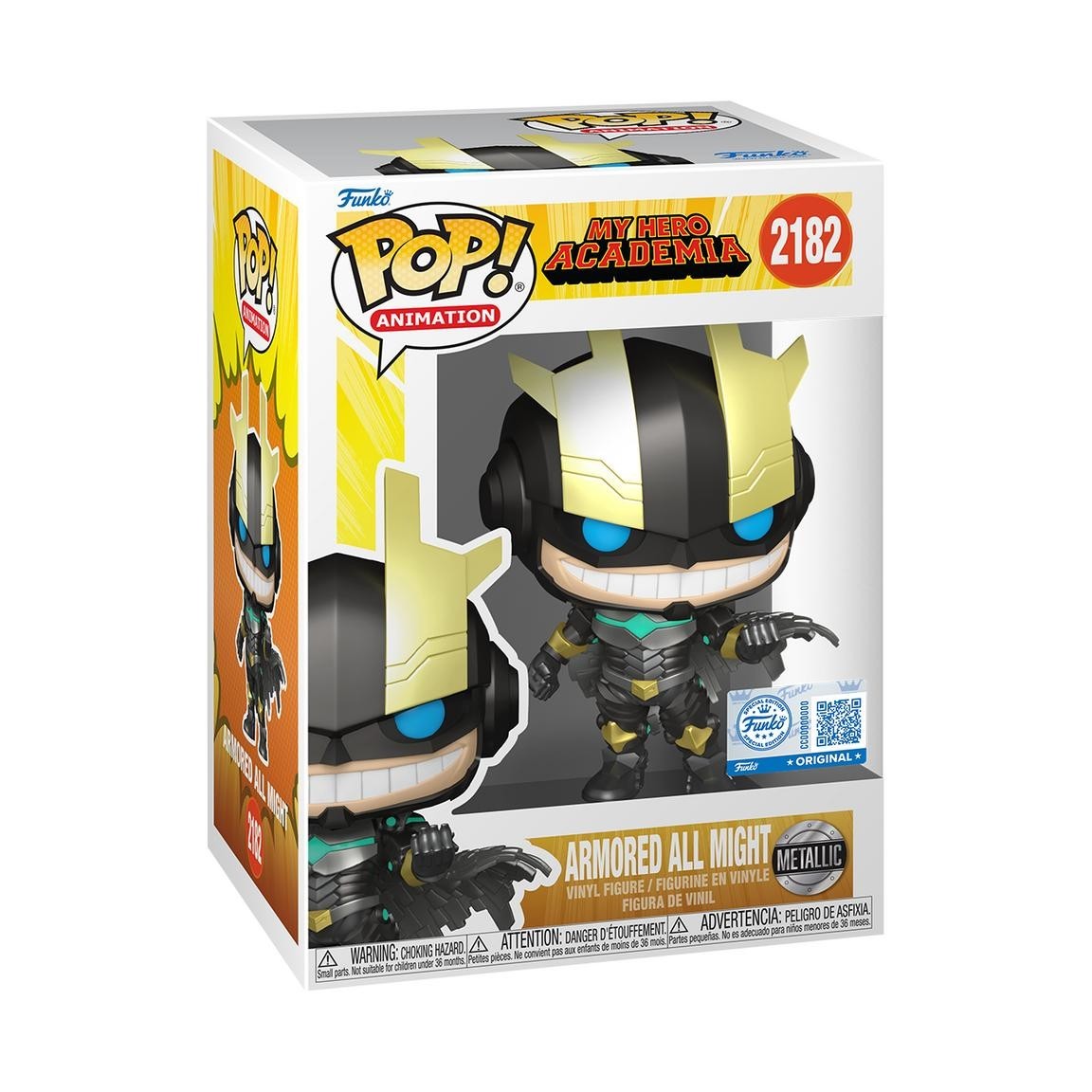 Funko POP My Hero Academia Armored All Might Exclusive Metallic