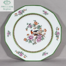 Johnson Brothers Bird Of Pardise Plate Eight Sided 9" Diameter