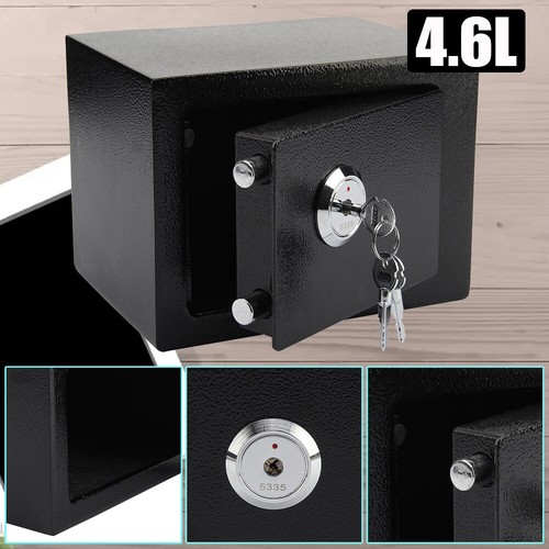 4.6L Safe Box Anti Theft Mechanical Security Safe Key Lock Floor Wall