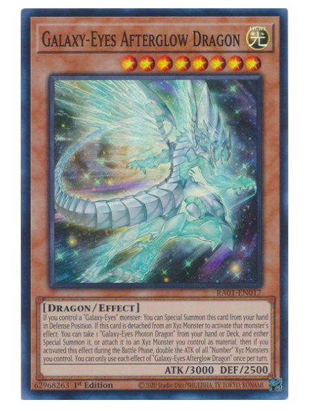 x3 Galaxy-Eyes Afterglow Dragon Super Rare RA01-EN017