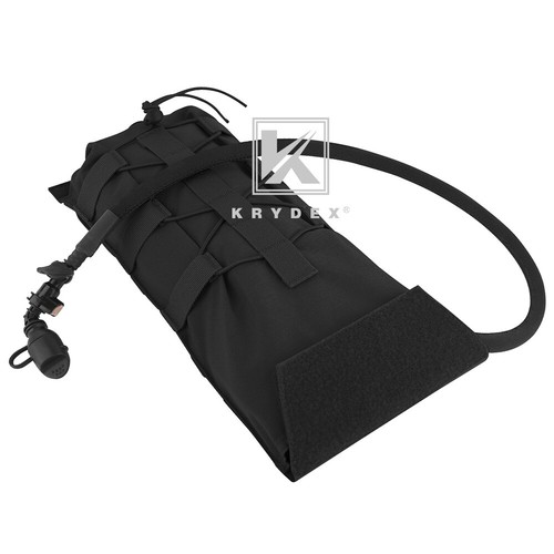 KRYDEX 3L Water Bladder Tactical Hydration Carrier MOLLE Panel for Vest Black - Picture 12 of 21
