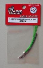 GREEN PREWIRED DISTRIBUTOR BOOT 1:24 1:25 GOFER RACING CAR MODEL ACCESSORY 16009