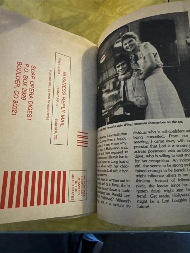 Soap Opera Digest January 1981 Anthony Tony Geary - Image 3 of 4