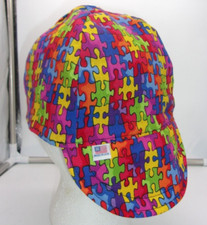 Autism Puzzle Custom Made Construction, Welder, Pipe-fitter, Biker Hat