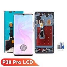 Replacement OLED LCD Display Touch Screen Digitizer w/ Frame for Huawei P30 Pro
