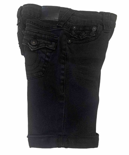 TRUE RELIGION Little Kid’s Black Roll-Up Adjustable Waist Jeans Shorts~~Size 5 - Picture 3 of 6
