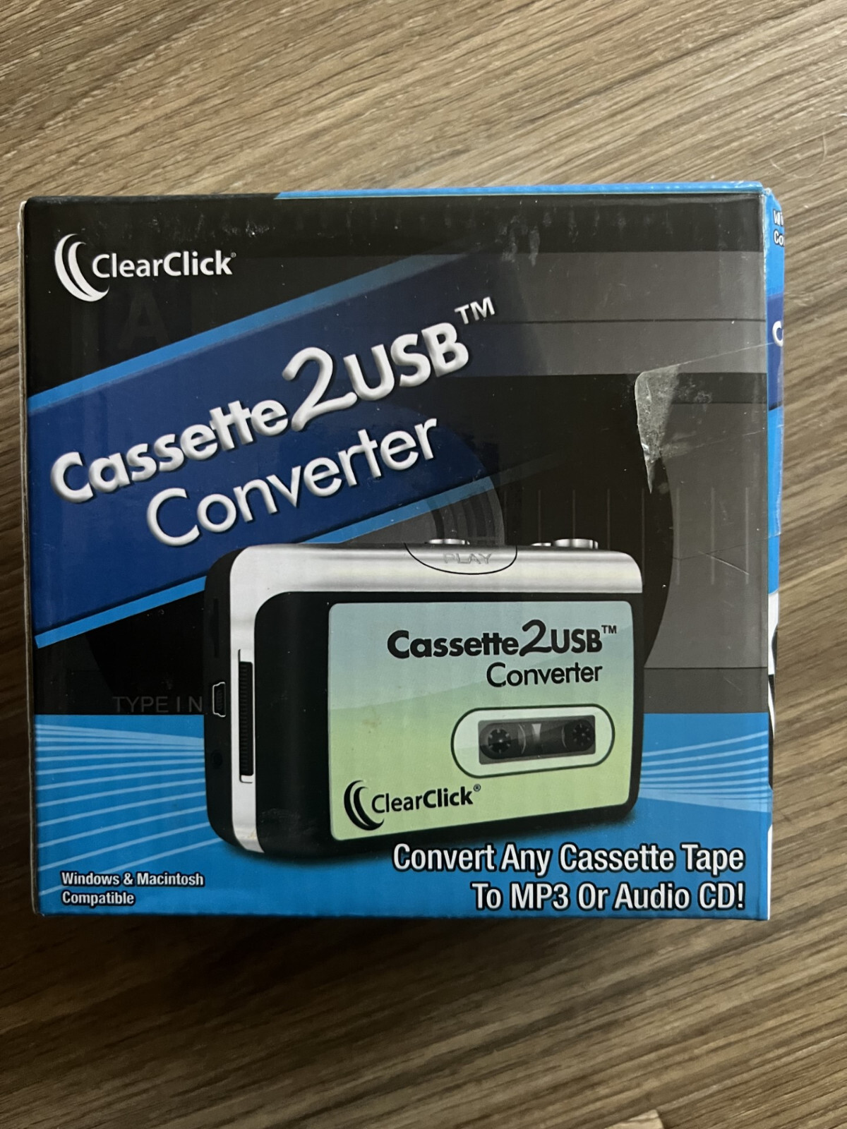 ClearClick Cassette 2 USB Converter Convert Cassette Tape to MP3 or