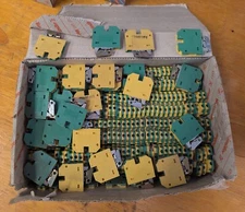 187  PIECES  Weidmuller GROUND  TERMINALS EK 2.5N (NS 32) DIN RAIL   (543)