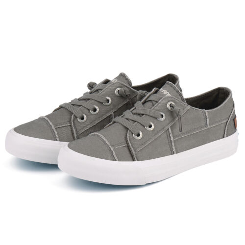 Women Slip On Sneakers Ladies Elastic Low Top Flats Fashion Flying Casual Loafer - Picture 3 of 16