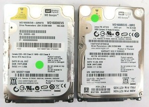 2x Western Digital WD1600BEVS | 2,5" | HDD | 160 GB | SATA I ►mit Rechnung