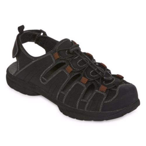 St. John\'s Bay Mens Strap Sandals Black Color Size 11M St. John main image 4