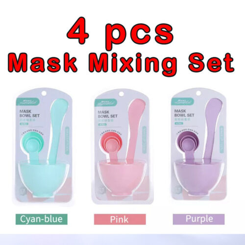DIY Mask Tool Kit Face body Mask Mixing Set 6 Facial Care Spoon Bowl Sticks - Picture 1 of 15