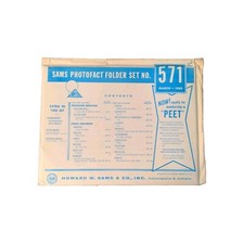 SAMS PHOTOFACT FOLDER SET NO. 571 March 1962 Complete