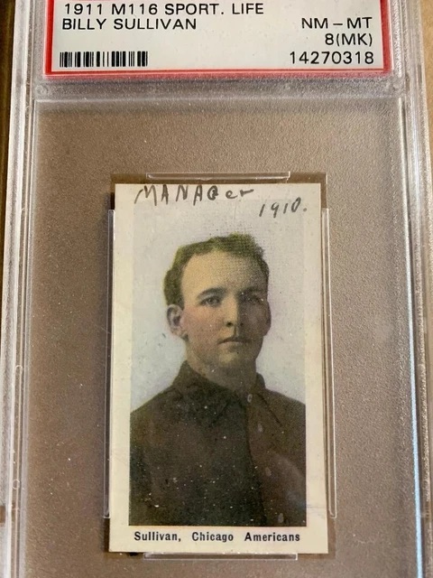 1911 Sporting Life Billy Sullivan PSA 8 (MK), absolutely razor sharp, MINT!!
