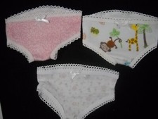 Set of 3 Panties Fits 18 inch Dolls Handmade 7