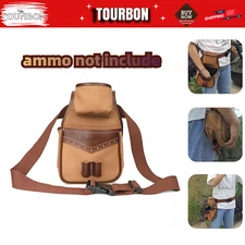 Shooting Ammo Carrying Case Belt Holder Bag Spent Shell Pouch Canvas-TOURBON