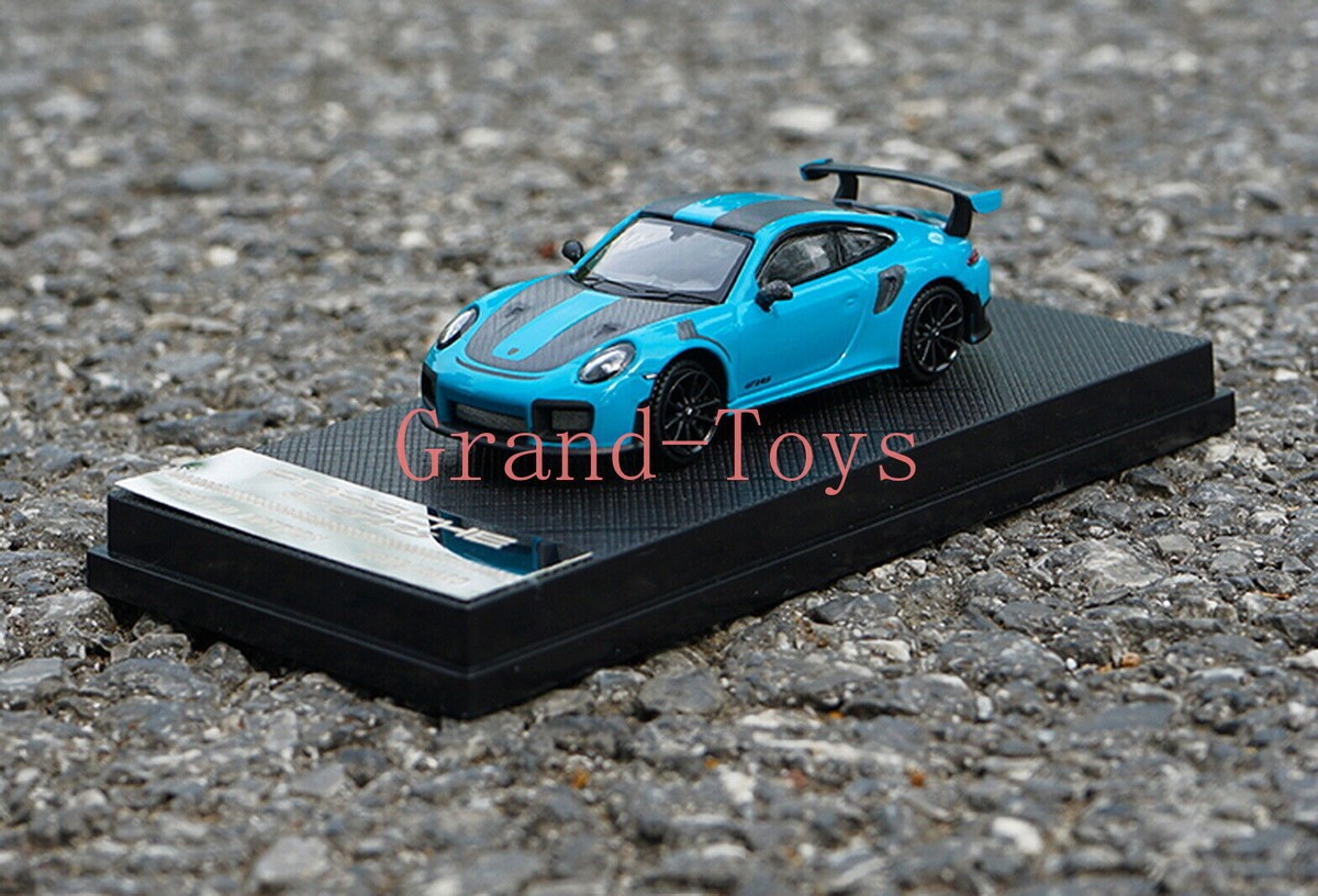 1/64 Scale Porsche 911 GT2 RS Blue Diecast Car Model Collection