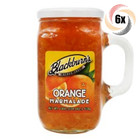 6x Mug Blackburn's Orange Marmalade Fat Free Jelly Mugs | 18oz | Easy To Spread