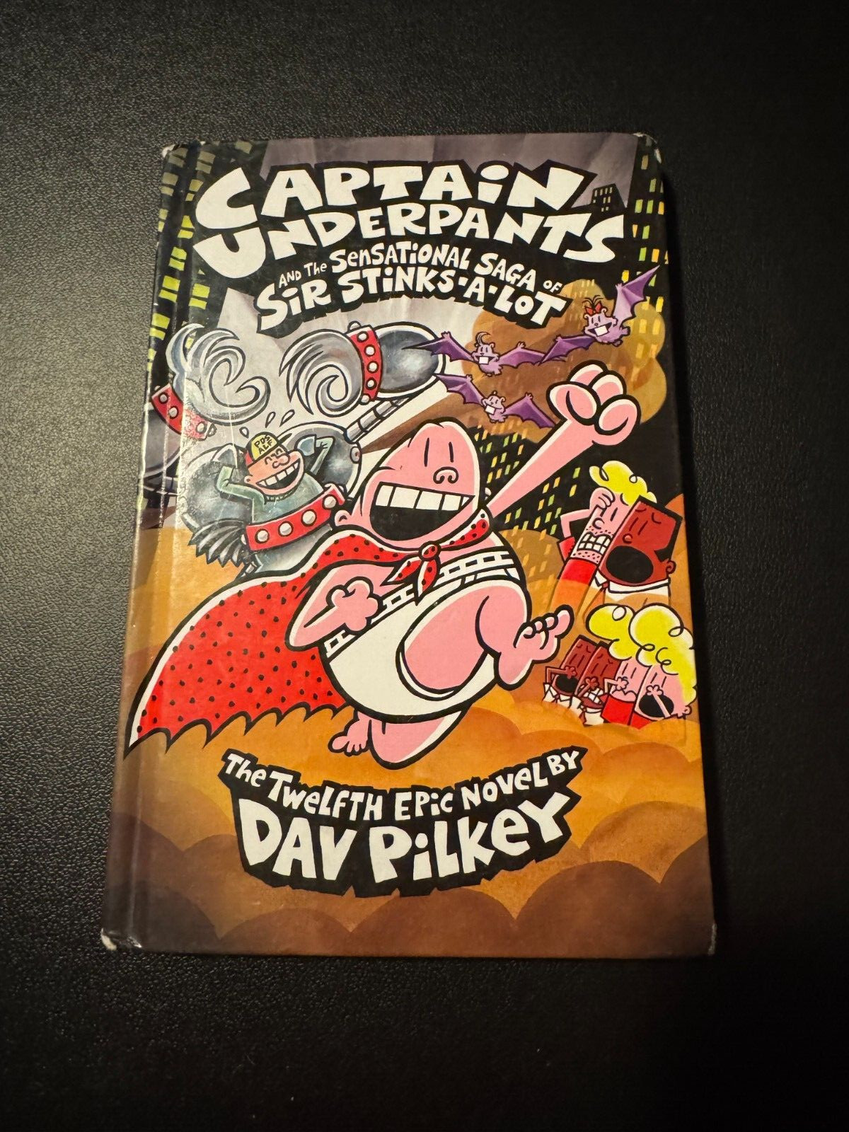 Captain Underpants and the Sensational Saga of Sir Stinks-a-Lot by Dav Pilkey...