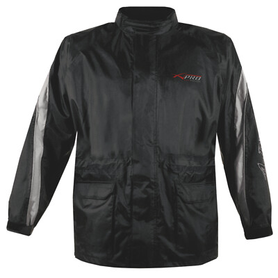 Regenjacke wasserfest Übermantel Motorrad Motorrad Roller gefüttert silber S