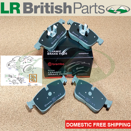 LAND ROVER FRONT BRAKE PADS RANGE ROVER VELAR 17-20 RIM 18