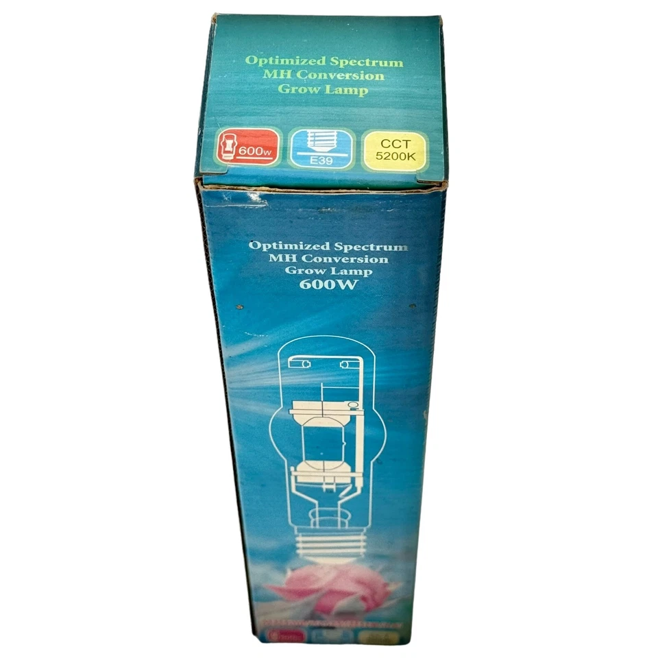 Two 600 W Metal Halide Grow Lamp Light E39 Socket 5200K MH400 T46 HOR - Image 2 of 4