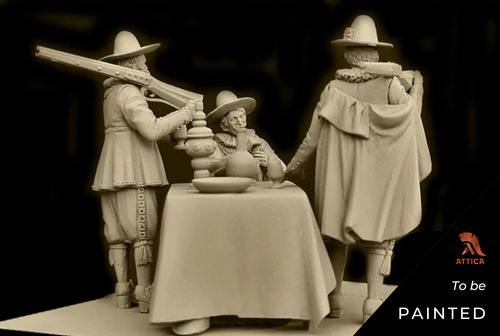 Discussing the Day's Shoot Painted Toy Soldier Pre-Sale | Art - Picture 5 of 6