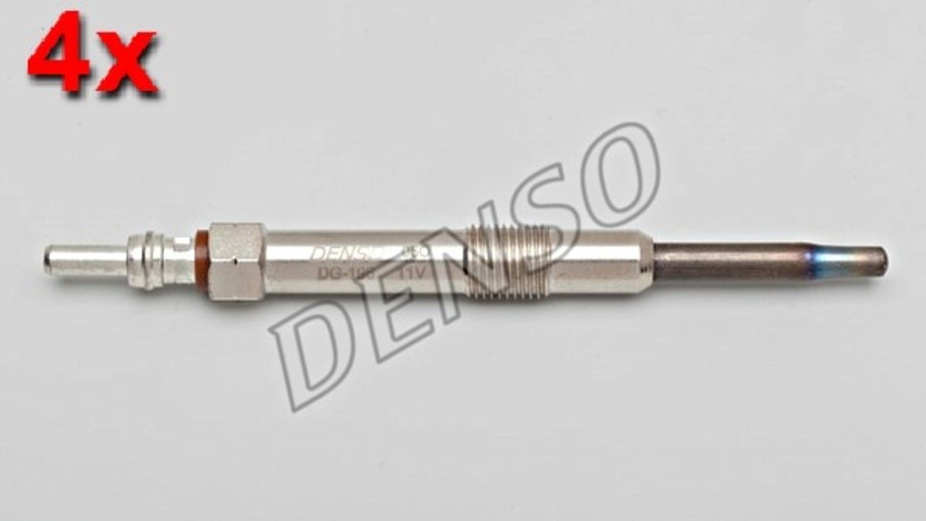 DENSO 4x Glow Plug For FIAT Bravo II Grande Punto 05-14